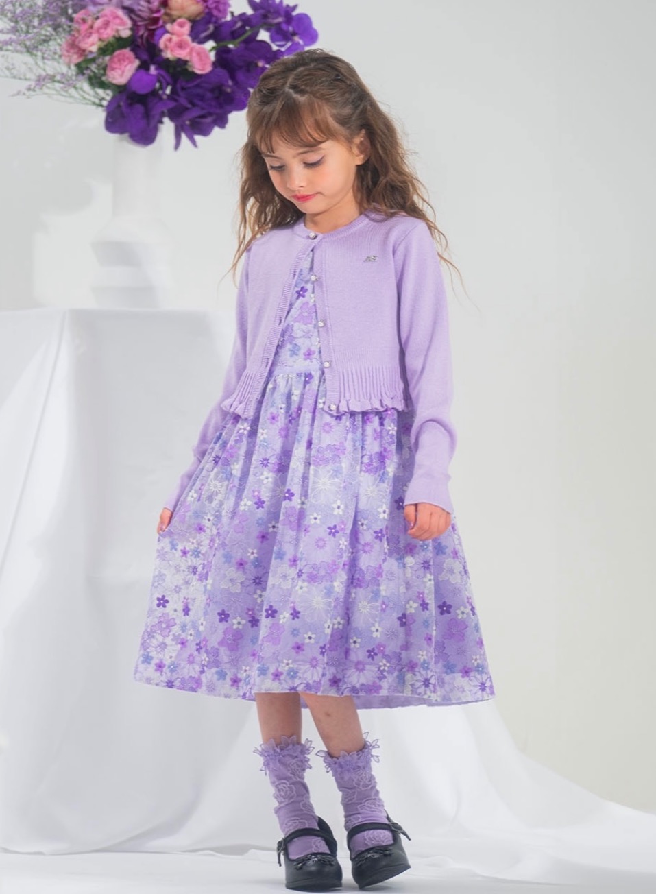 ANNASUI mini 120 フォーマル4点パープルリボン