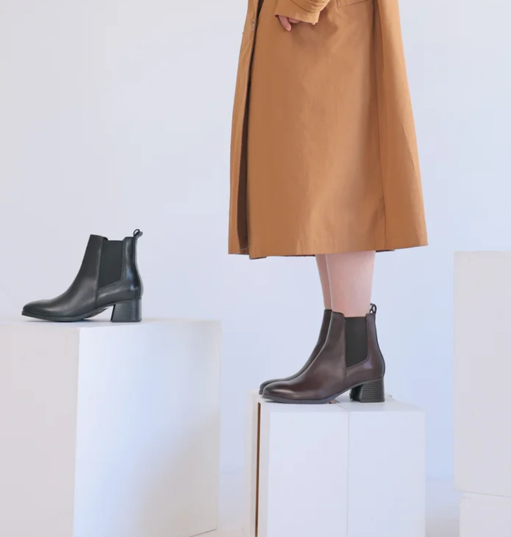 MODEKAORI】チャンキーヒールサイドゴアブーツ | モードカオリ | 大丸