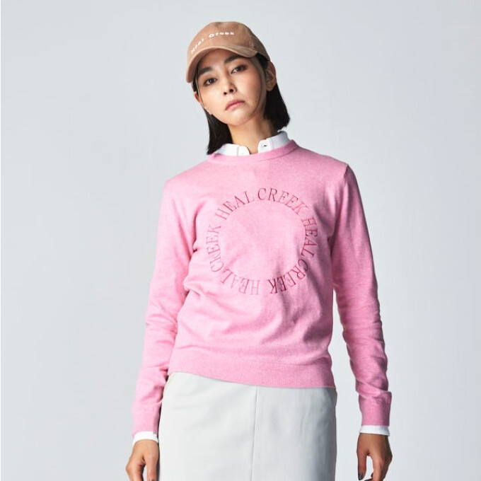 ヒールクリーク ハーフジップ トップ ピンク 【公式通販】
