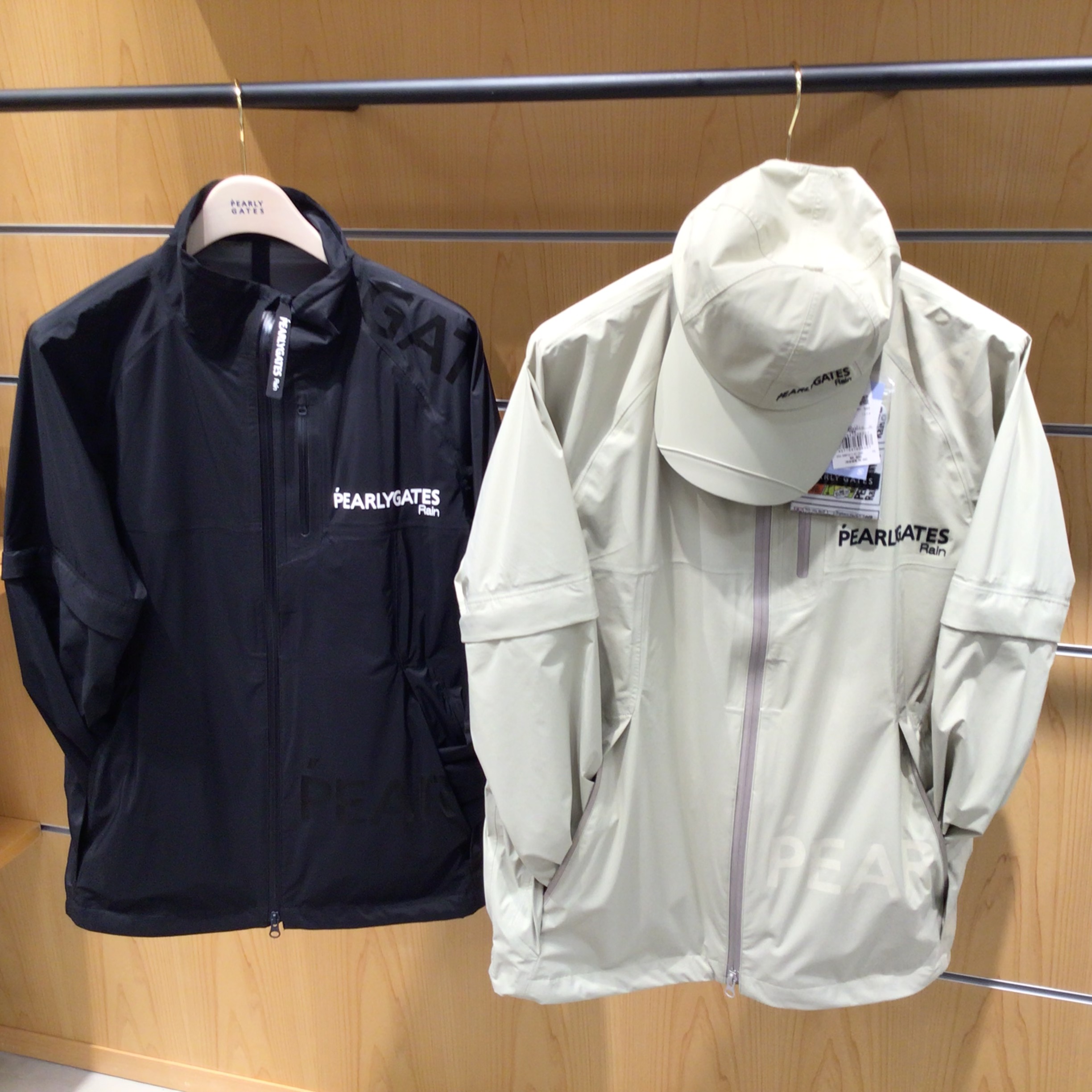 ⭐お買い得4点⭐PEARLY GATESサイドロゴ⭐レインウェア⭐ショップ袋付