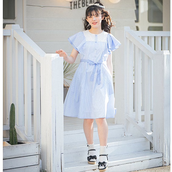 Mezzo Piano ワンピース 半袖 ピンク 140cm メゾピアノ ワンピース