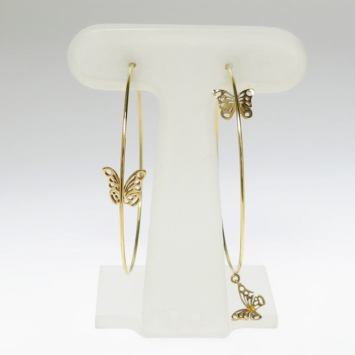 STAR JEWELRY/スタージュエリー】 バタフライ/蝶 フープ