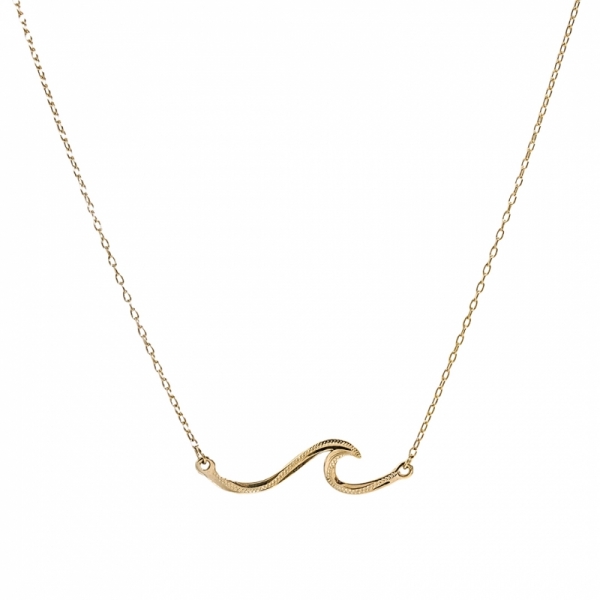 ハワイアンジュエリー/K14YG/Wave Necklace | ハワイアンジュエリー