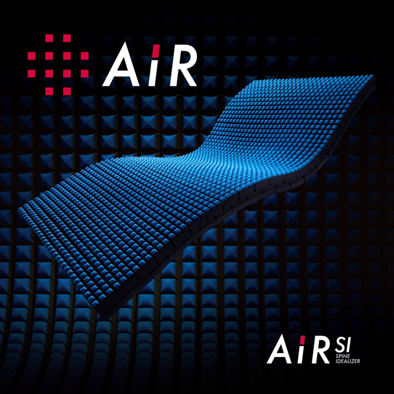 エアーSI］ベッドマットレス／HARD （シングル）97×195×14cm ブルー