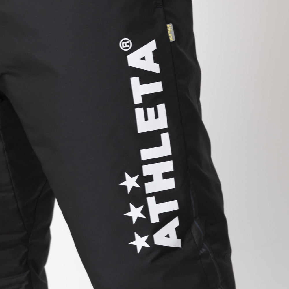 ATHLETA 中綿フード付きピステ 中綿パンツ セット 水色 黒 ATHLETA