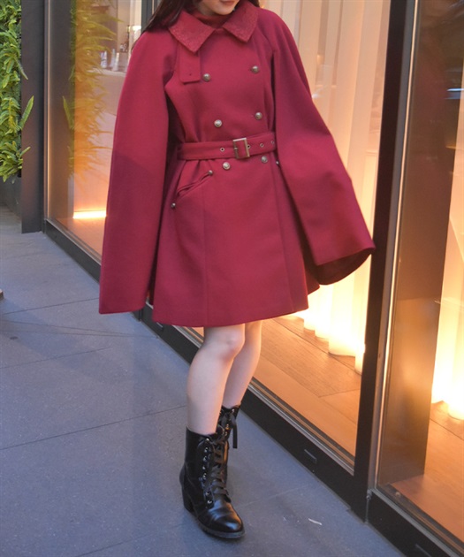 ダブルボタンケープコート | axes femme online shop