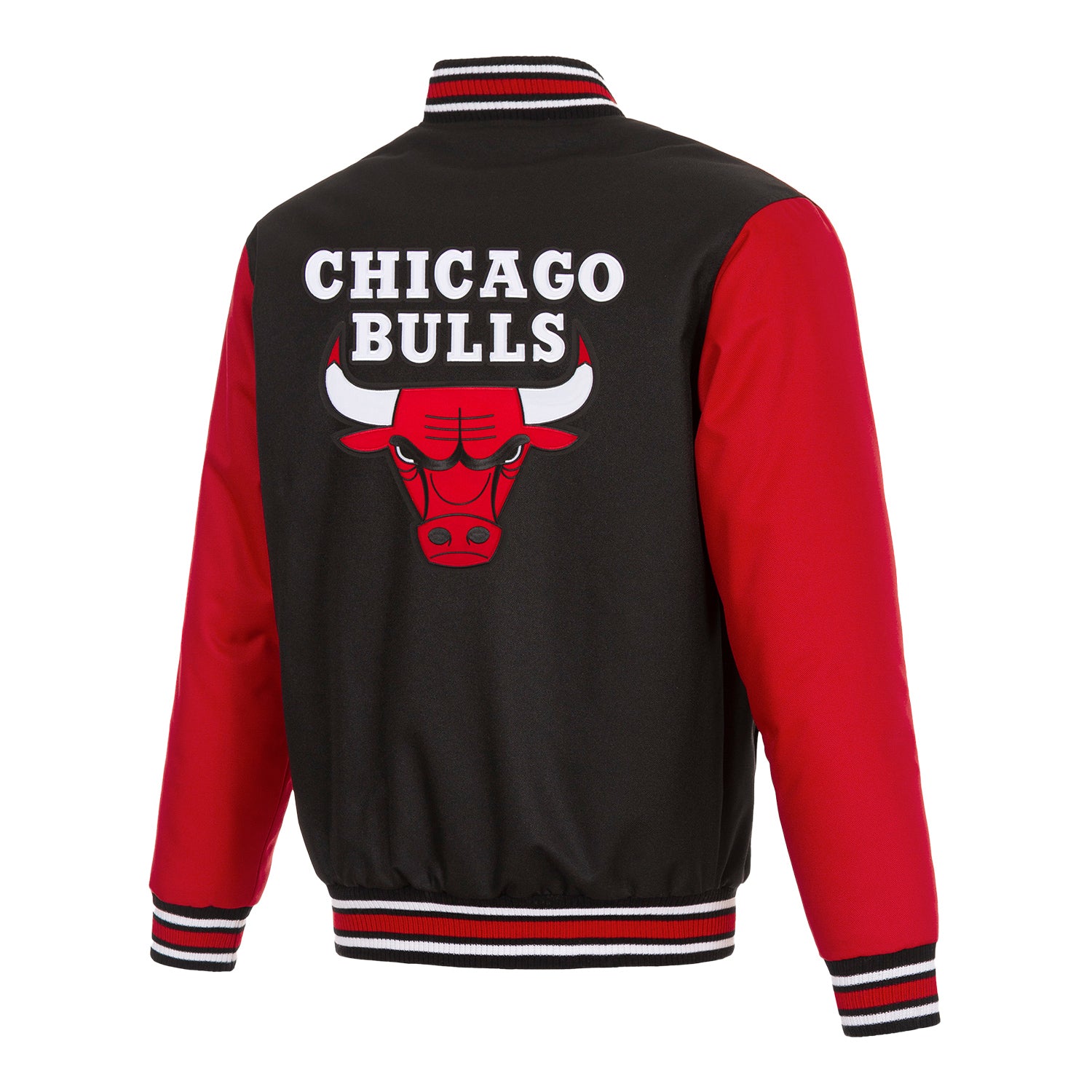 Chicago Bulls JH Design Poly Twill Varsity Jacket – Official
