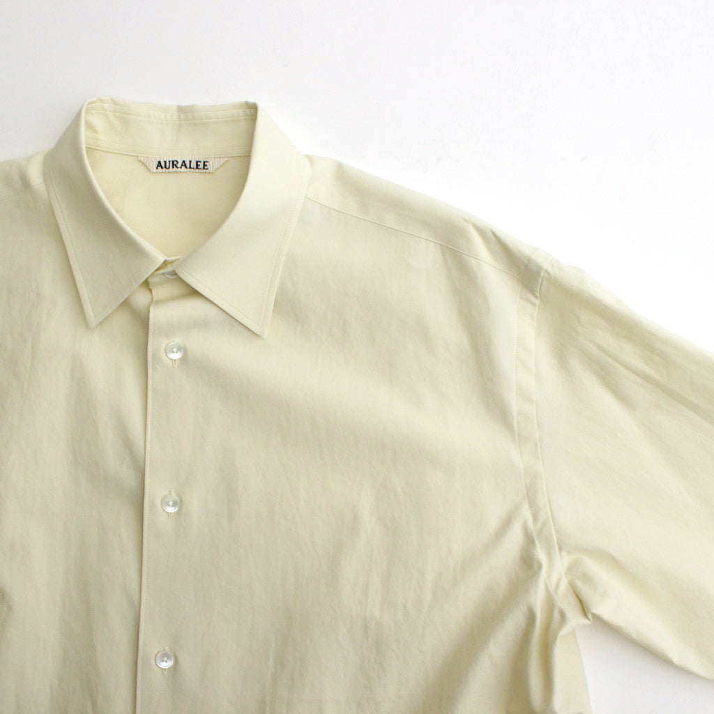 WASHED FINX TWILL SHIRT #LIGHT YELLOW [A24SS04TN] – ciacura