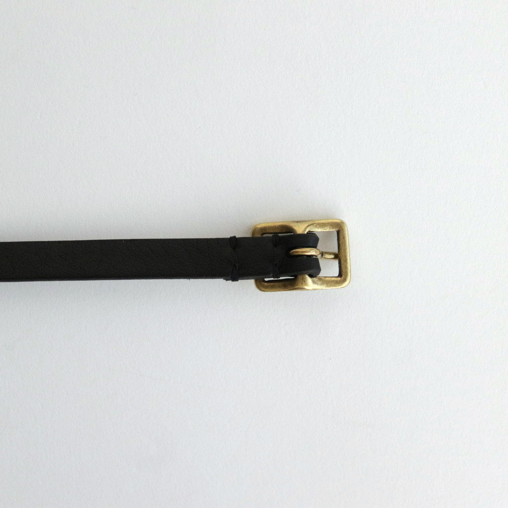 LEATHER NARROW LONG BELT #BLACK [A24SB03RP-W] – ciacura
