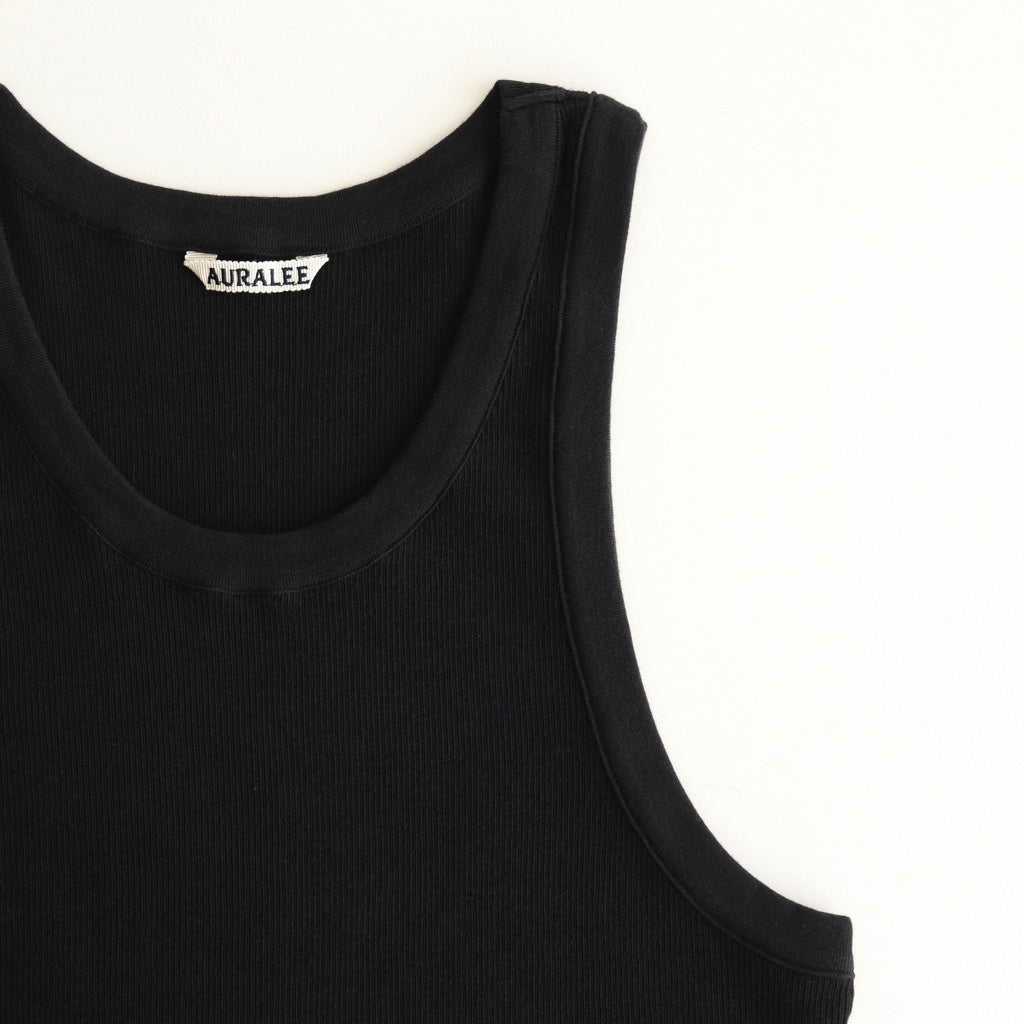 ORGANIC SOFT RIB TANK TOP #BLACK [A25ST02OT] – ciacura