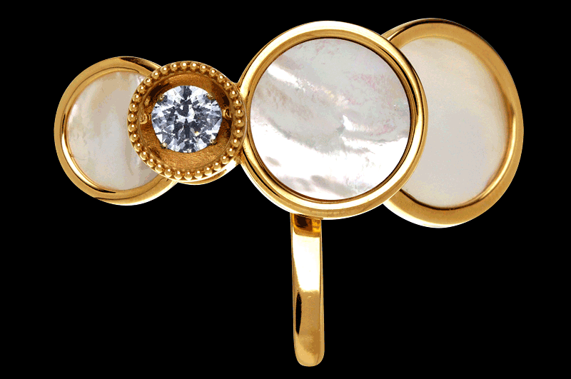 ダンシングジュエル ポニーフック シェル(ゴールドカラー) | ポニー