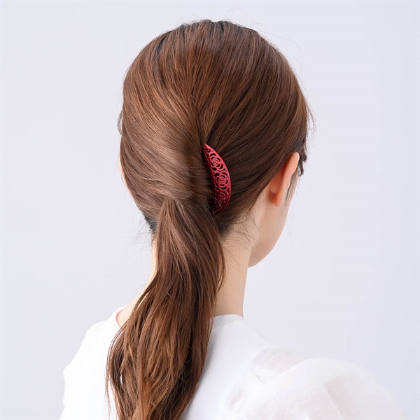 販路限定】カメリアグロス ステンレスコーム(レッド) | コーム