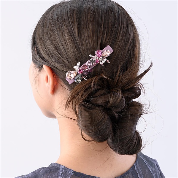 フラワーシンフォニー バレッタ(ピンク) | バレッタ | COMPLEX BIZ