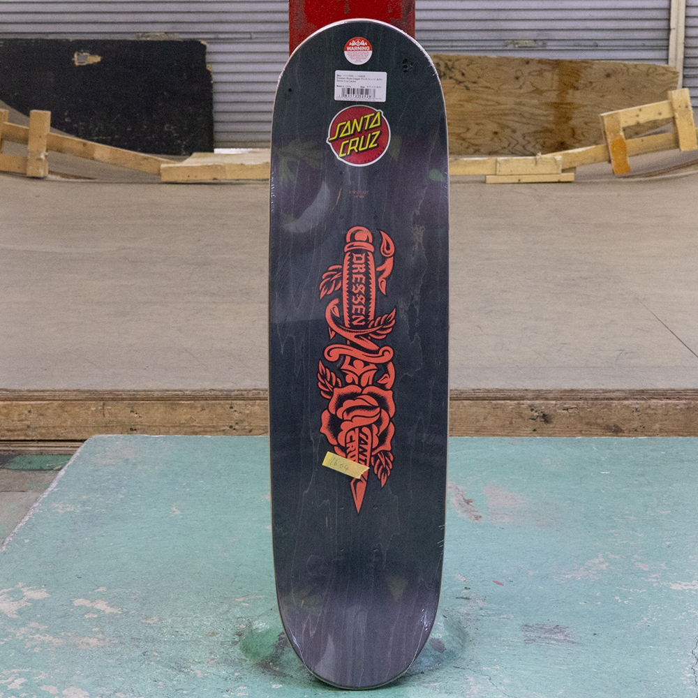 SANTACRUZ DECK DRESSEN ROSE DAGGER 8.7×31.825 – EKL SKATE PARK