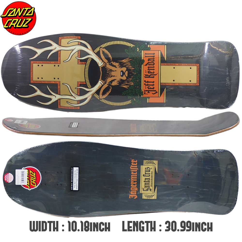 SANTA CRUZ DECK JAGERMEISTER KENDALL DEER REISSUE [inch:10.18