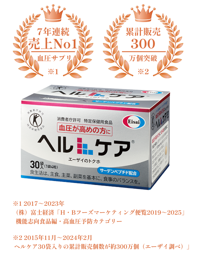 ヘルケア 4粒×30袋入 | エーザイの通信販売