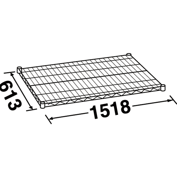 エレクターシェルフ スーパーシリーズ ステンレスワイヤーシェルフ