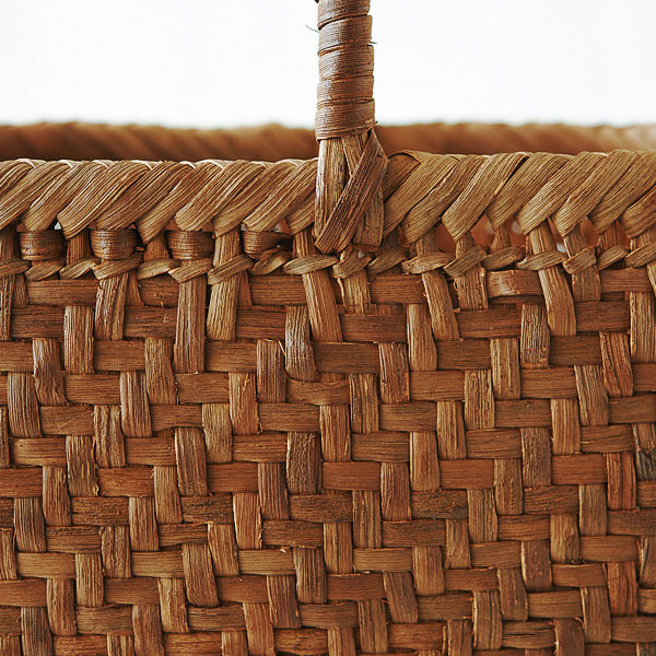 戸田寒風さんの山ぶどう籠バッグ網代編み: ファッション・ビューティー