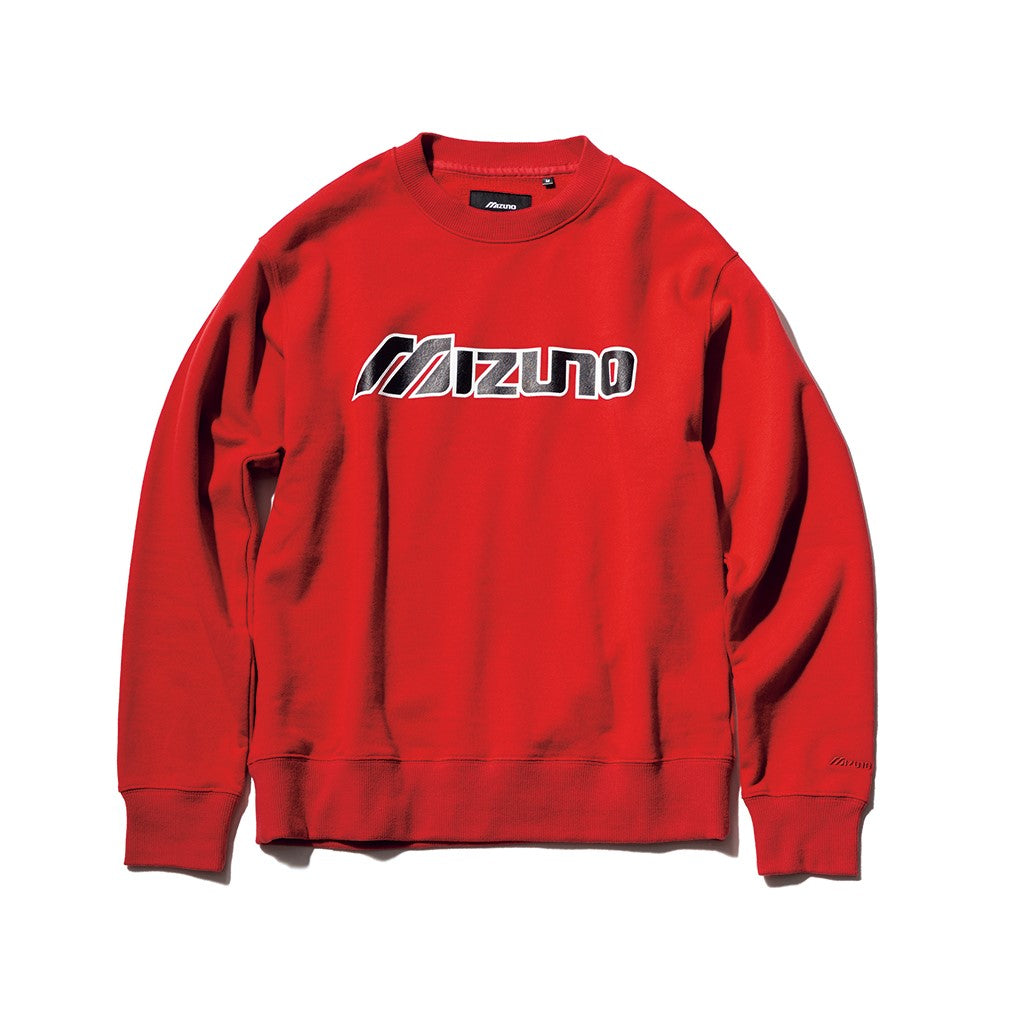 NEW VINTAGE GOLF×MIZUNO］クラシックロゴ・プリントクルースウェット