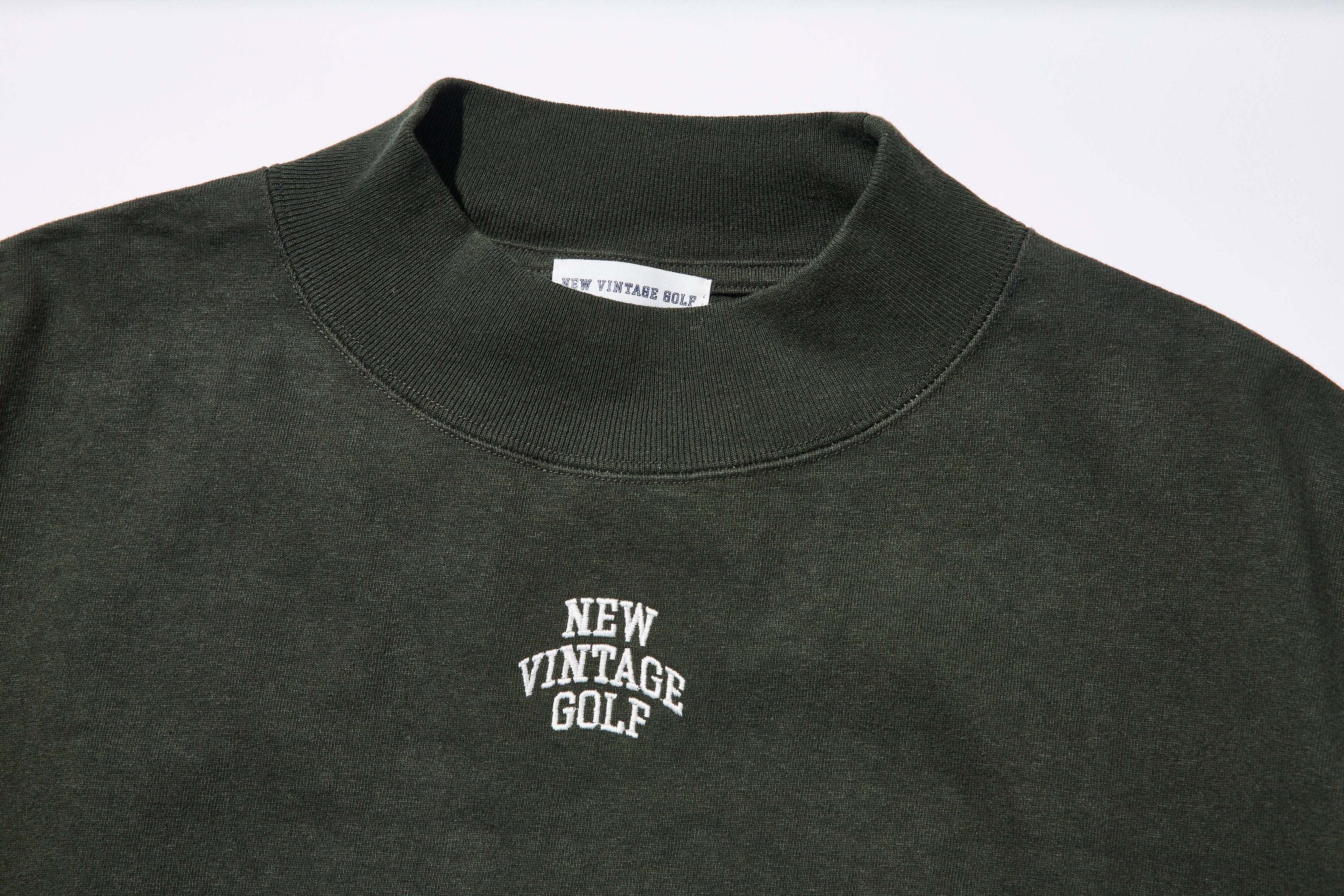 NEW VINTAGE GOLFジャガードモックネックM NEW VINTAGE GOLFジャガード