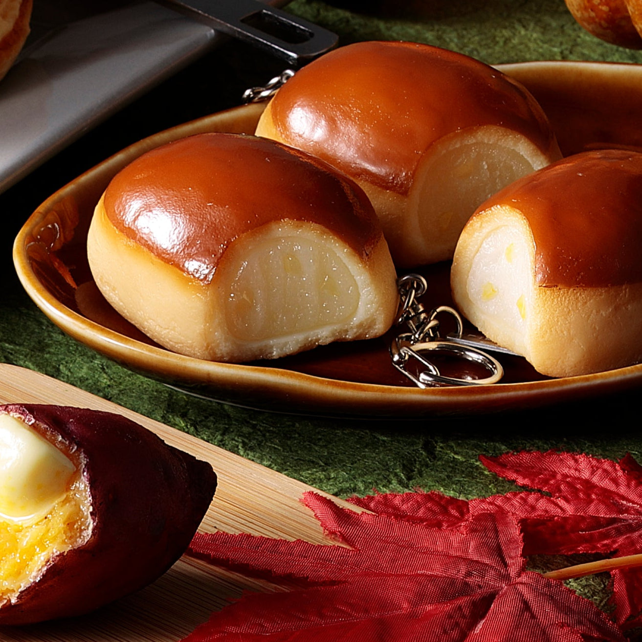 元祖食品サンプル屋|キーリング くりまんじゅう