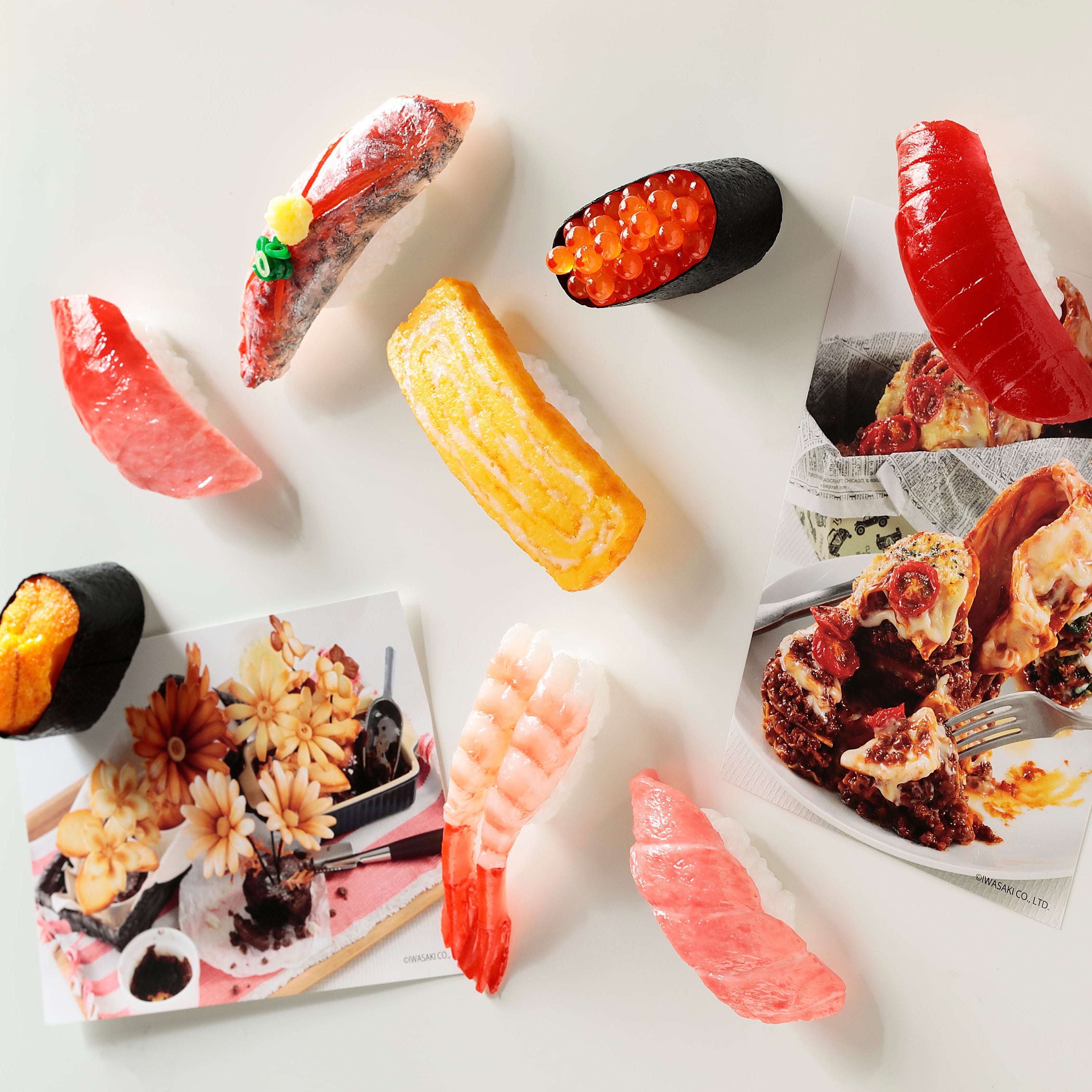 元祖食品サンプル屋「寿司(エビ)のマグネット」