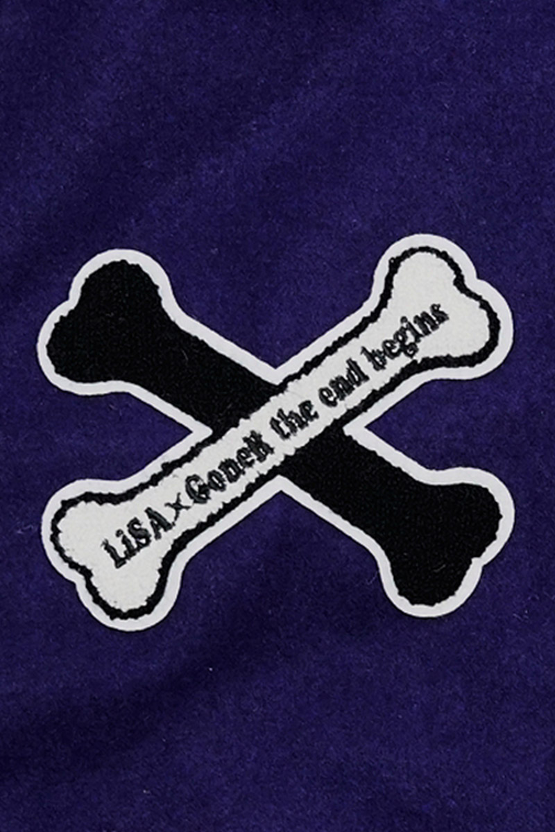 LiSA x GoneR Stadium Jumper Gold/Navy / ロックファッション