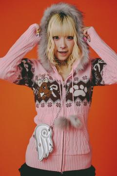 GALFY (ガルフィー) ボロボロカートニット BLACK / ロックファッション