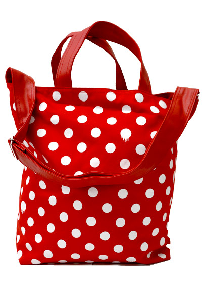 archivio 赤 水玉模様 キャディバッグ archivio ゴルフバッグ 水玉模様