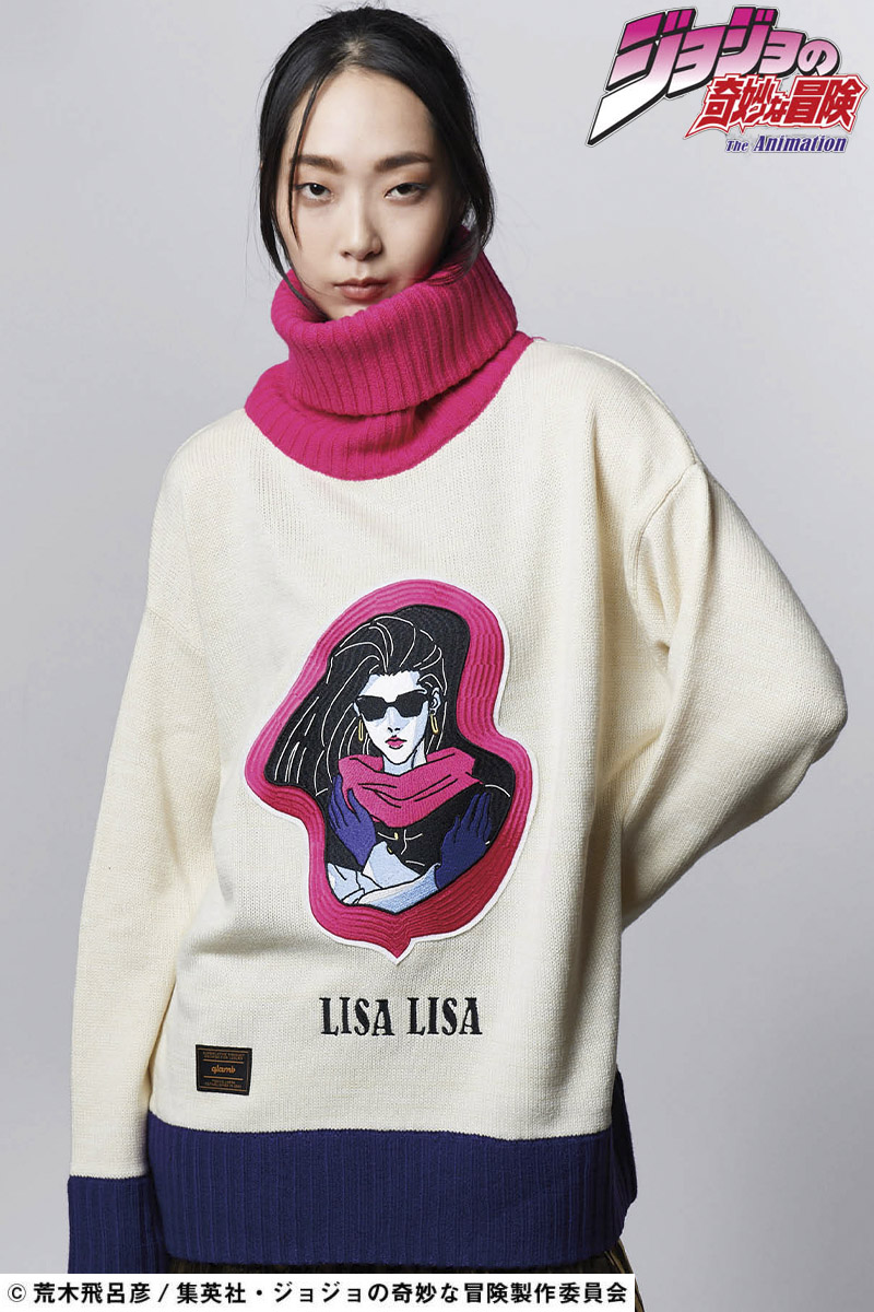 予約商品】ジョジョの奇妙な冒険xglamb(グラム) Lisa Lisa Turtle Knit
