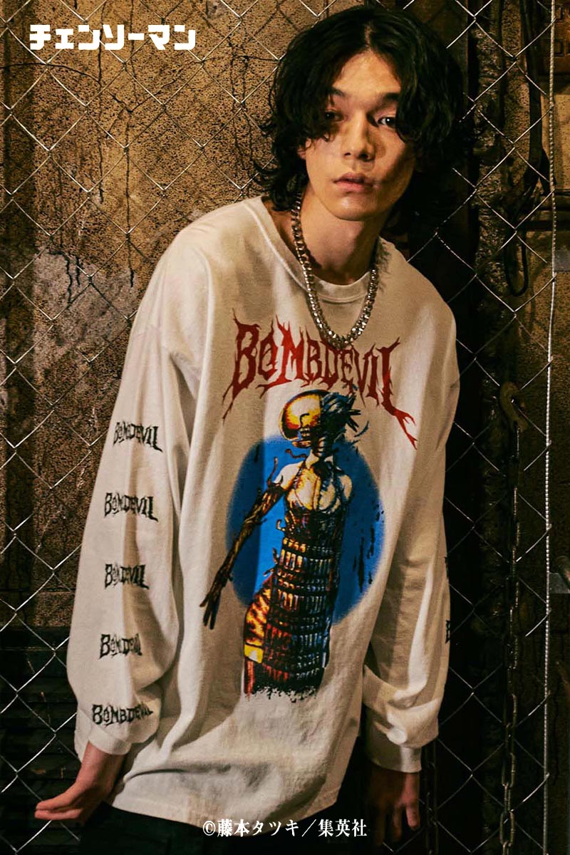 予約商品】glamb (グラム)×チェンソーマン Bomb Devil Long Sleeve T