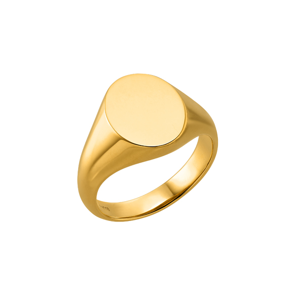 純金 シグネットリング オーバル型 | 高品質 金・プラチナ