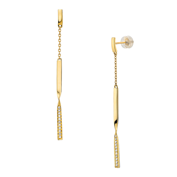 K18イエローゴールド ダイヤモンド ピアス | 高品質 金・プラチナ