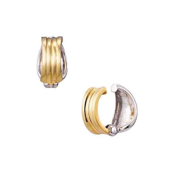 プラチナ/K18イエローゴールド ピアリング（リバーシブル） | 高品質