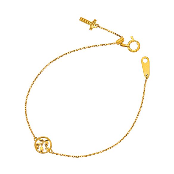 K18YGブレスレット ギンザタナカ 星エス 田中貴金属 造幣局刻印 ケース