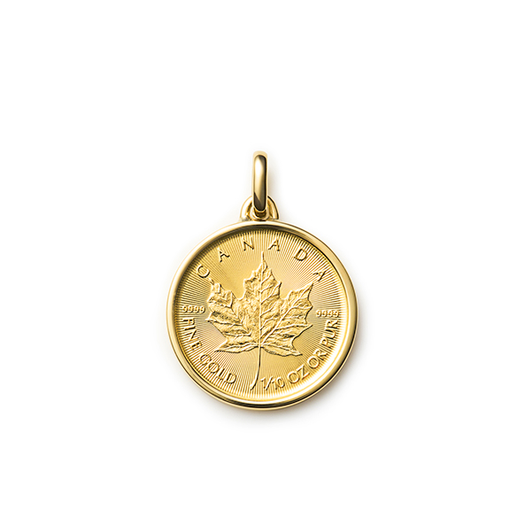 メイプルリーフ金貨 1/10オンス ペンダントトップ | 高品質 金・プラチナ