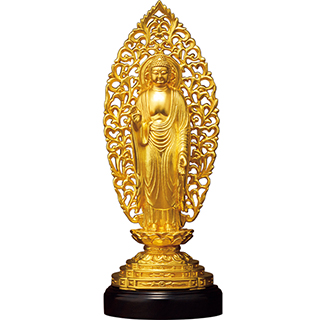 純金仏像 阿弥陀如来像〔舟〕| 高品質 金・プラチナ