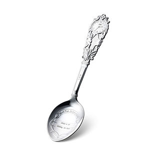 刻印無料】銀製 バースレコードスプーン | 高品質 金・プラチナ
