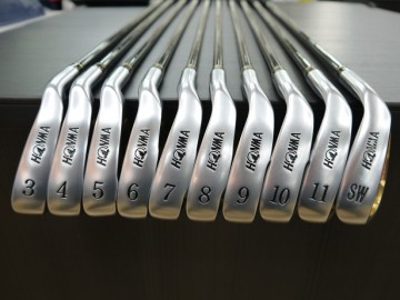 本間ゴルフ ゴールド ツインマークス MG-818 3S アイアン 10本セット