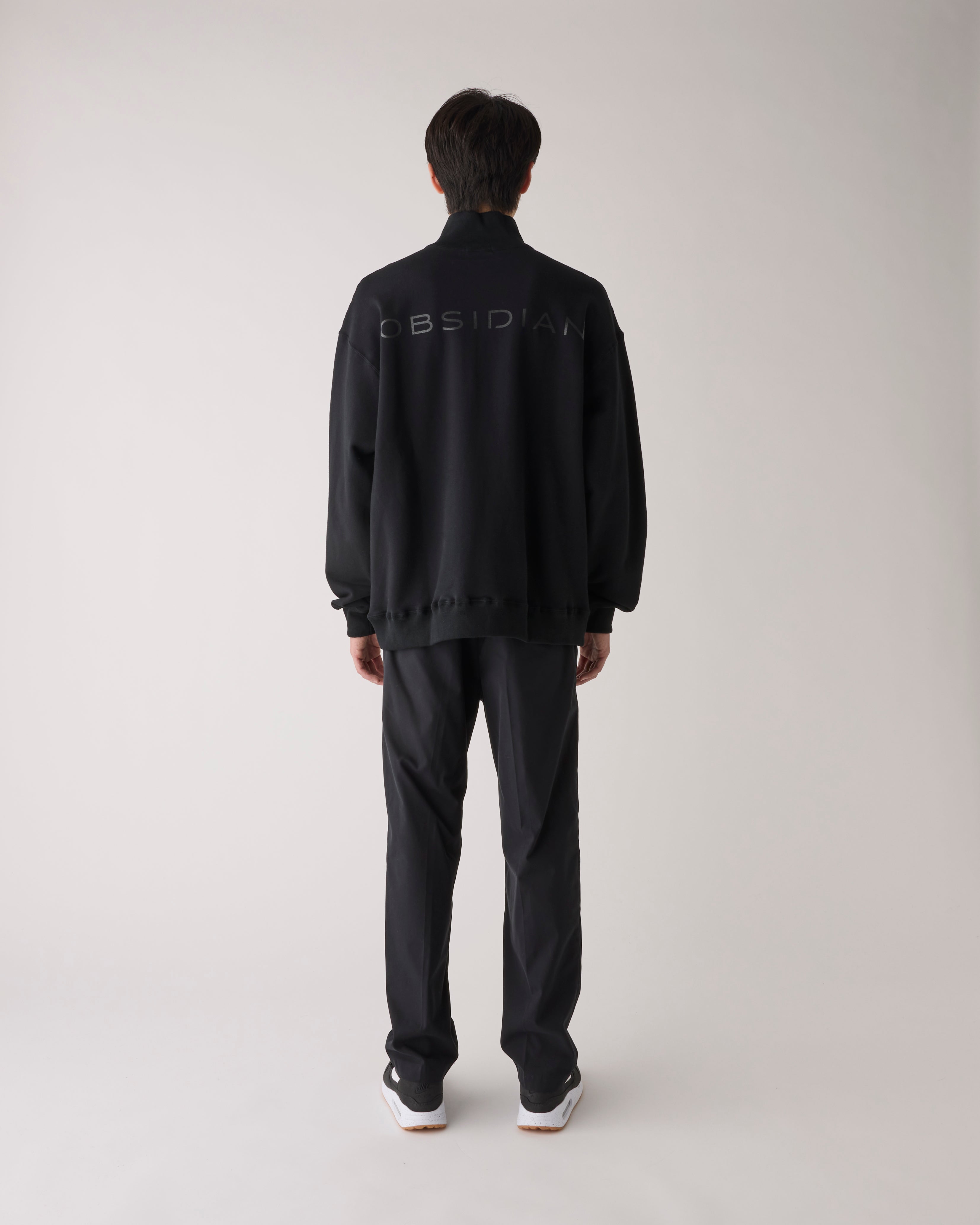 オブシディアン】スウェット ハーフ ジップ プルオーバー – GQ SHOP