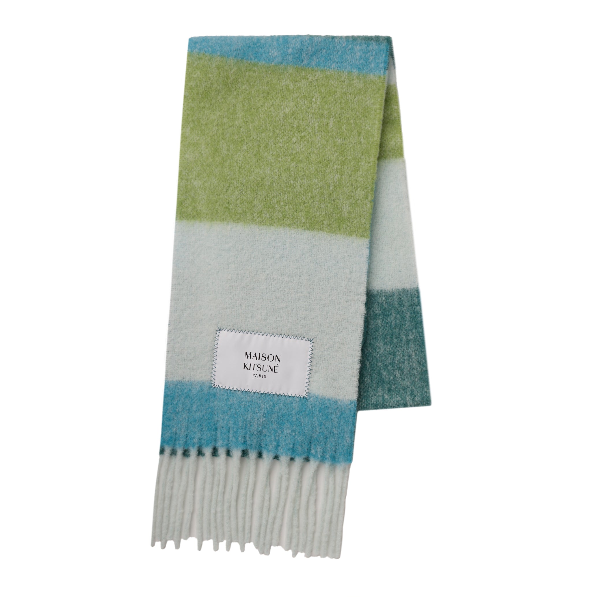 メゾンキツネ】アルパカ ストライプ スカーフ – GQ SHOP