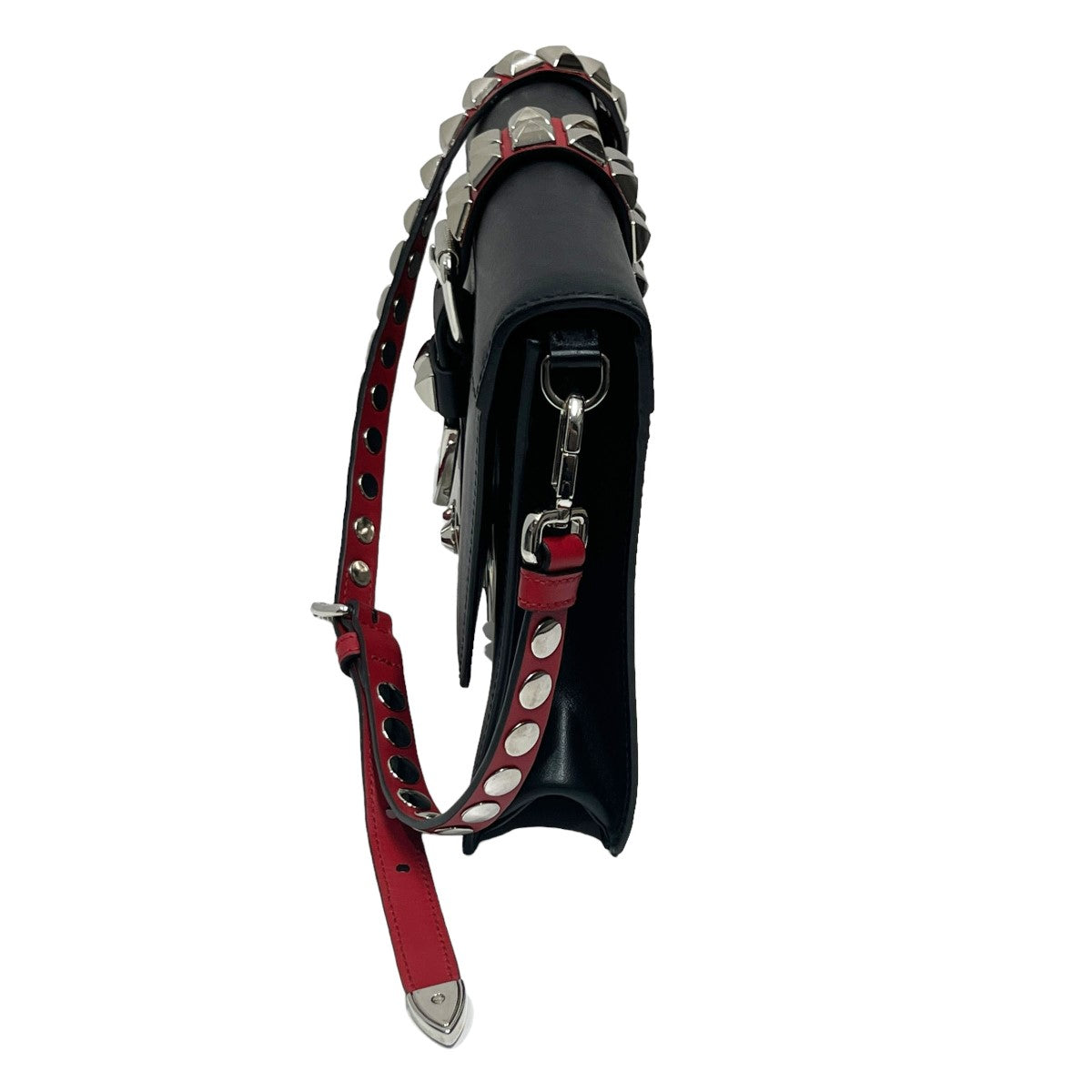 PRADA(プラダ) エレクトラスタッズレザーショルダーバッグ1BD120