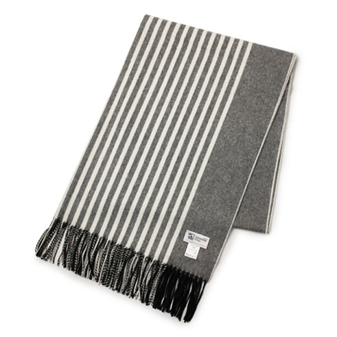 ジョンストンズ / JOHNSTONS / 日本限定色 / ストライプ カシミヤ 大判