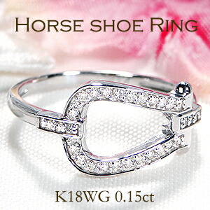 楽天市場】馬蹄型 ピンキーリング K18ピンクゴールド ダイヤモンド