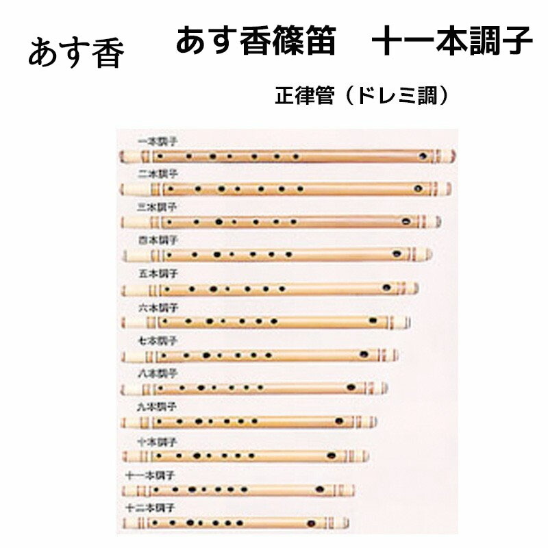 楽天市場】あす香 篠笛 五本調子 正律管（ドレミ調）藤巻 合奏可能な