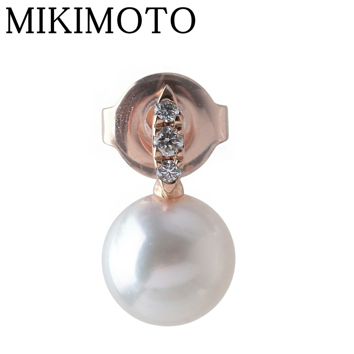 楽天市場】【中古】MIKIMOTO ミキモト パールピアス PE-864MK K18YG 本