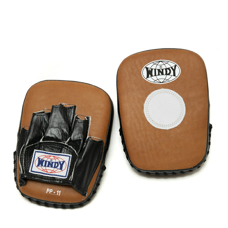WINDY キックミット ブラウン/ブラック 2個セット WINDY キックミット