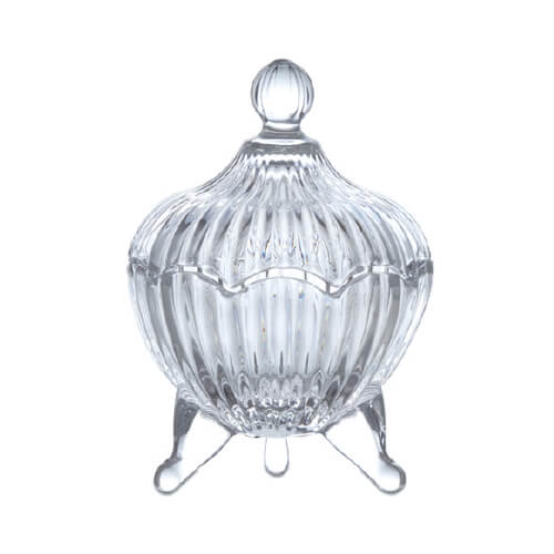楽天市場】キャンディーポット グラスポット 足つき ガラス 容器