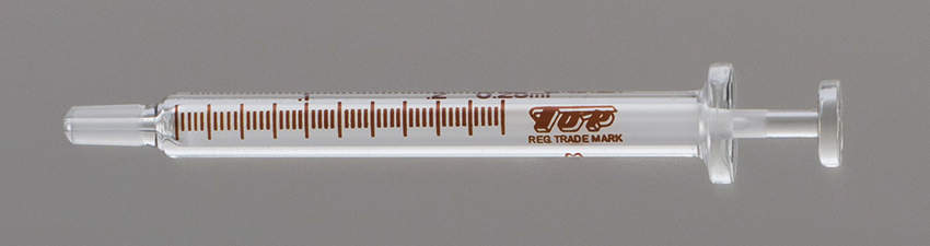 楽天市場】トップ 硝子注射筒 1入 ガラス先 0.5ml 微量用 : 越路商会