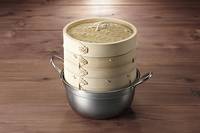 楽天市場】竹 中華せいろ 30cm 鍋セット[ガス・IH対応鍋 本体2 ふた1